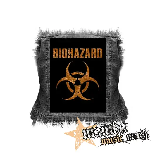 BIOHAZARD - Logo Orange - chrbtová nášivka (36 x 27 cm)