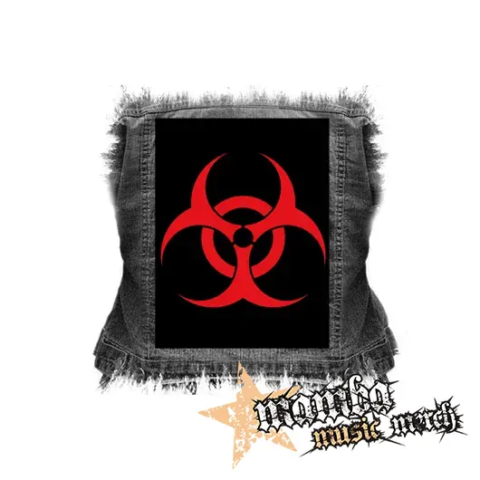 BIOHAZARD - Red Sign - chrbtová nášivka (36 x 27 cm)