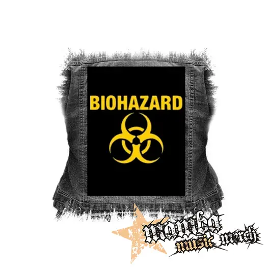 BIOHAZARD - Yellow Logo Crest - chrbtová nášivka (36 x 27 cm)