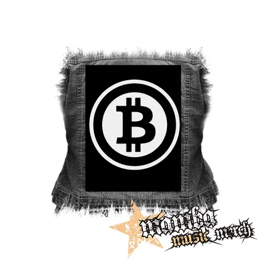 BITCOIN - Znak - chrbtová nášivka (36 x 27 cm)