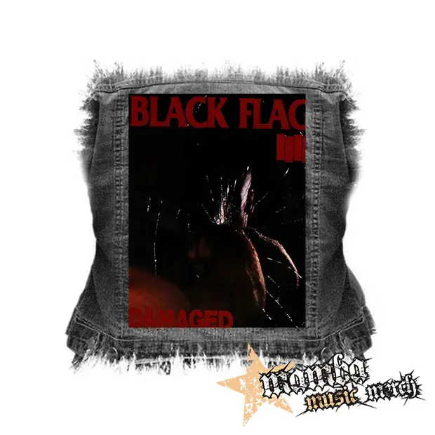BLACK FLAG - Damaged - chrbtová nášivka (36 x 27 cm)