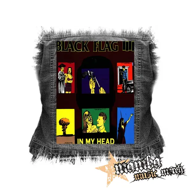 BLACK FLAG - In My Head - chrbtová nášivka (36 x 27 cm)