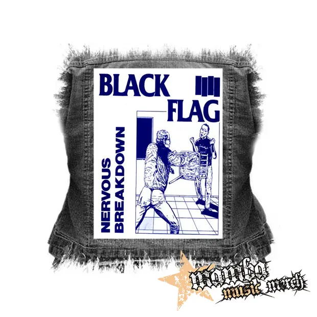 BLACK FLAG - Nervous Breakdown - chrbtová nášivka (36 x 27 cm)