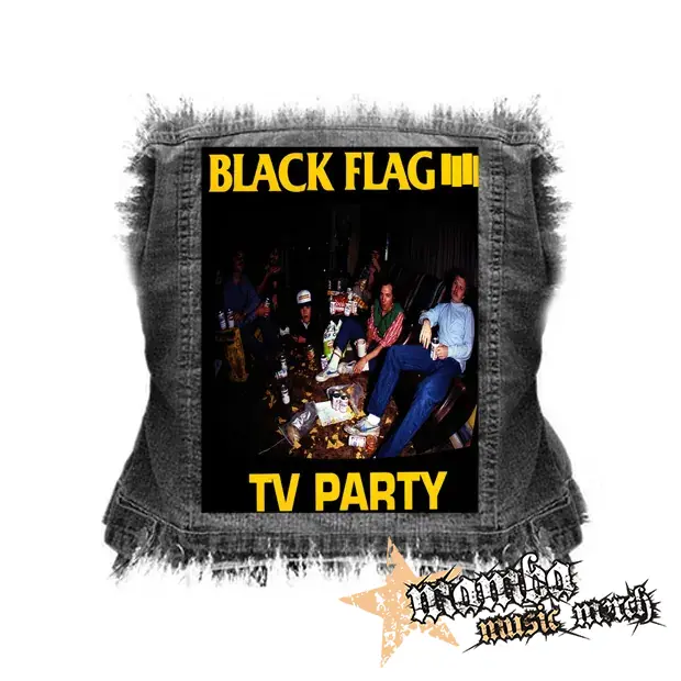 BLACK FLAG - TV Party - chrbtová nášivka (36 x 27 cm)