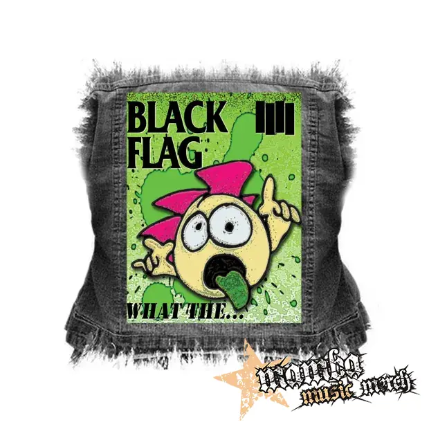BLACK FLAG - What The.. - chrbtová nášivka (36 x 27 cm)