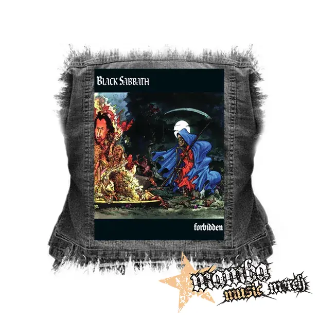 BLACK SABBATH - Forbidden - chrbtová nášivka (36 x 27 cm)
