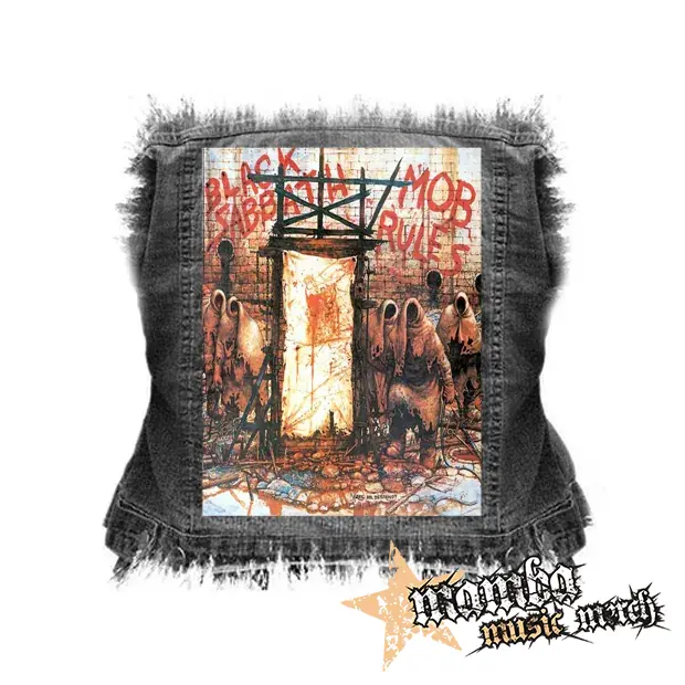 BLACK SABBATH - Mob Rules - chrbtová nášivka (36 x 27 cm)