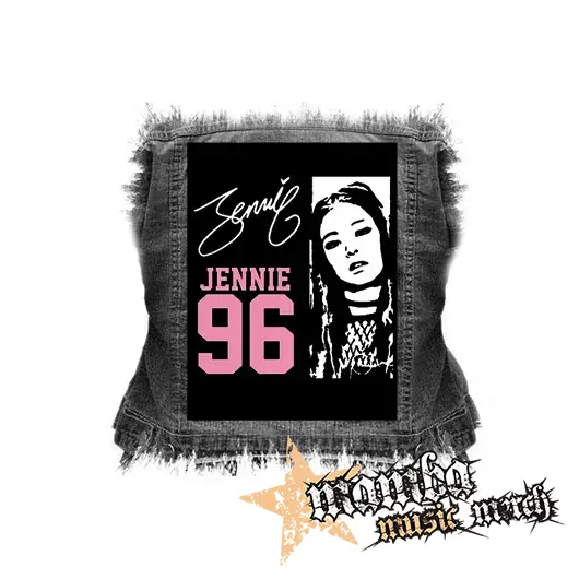 BLACKPINK - Jennie 96 Signature Portrait - chrbtová nášivka (36 x 27 cm)