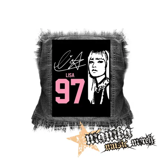 BLACKPINK - Lisa 97 Signature Portrait - chrbtová nášivka (36 x 27 cm)