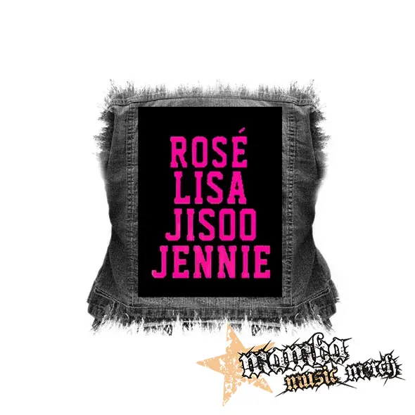BLACKPINK - Names - chrbtová nášivka (36 x 27 cm)