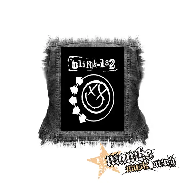 BLINK 182 - Logo & Smile - chrbtová nášivka (36 x 27 cm)