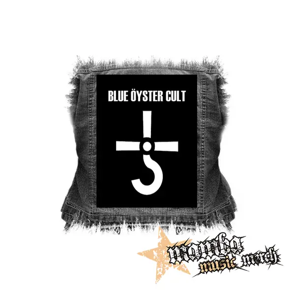 BLUE OYSTER CULT - Logo Crest - chrbtová nášivka (36 x 27 cm)