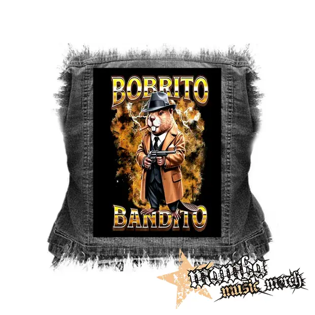 BOBRITO BANDITO - Motive 1 - chrbtová nášivka (36 x 27 cm)