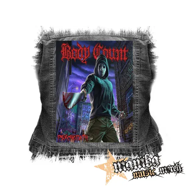 BODY COUNT - Psychopath - chrbtová nášivka (36 x 27 cm)