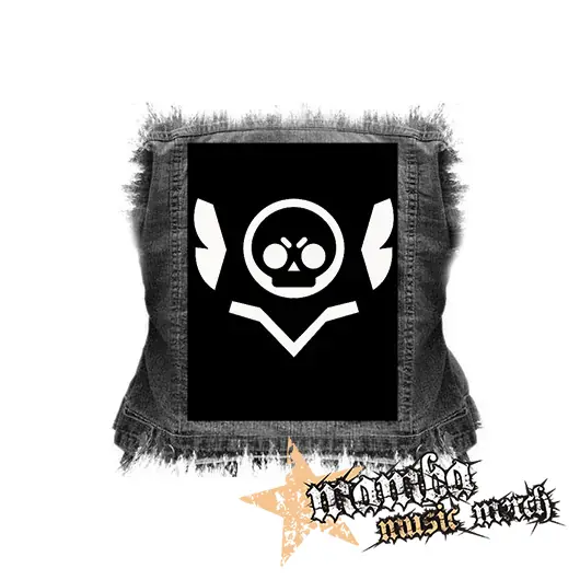 BRAWL STARS - Skull - chrbtová nášivka (36 x 27 cm)
