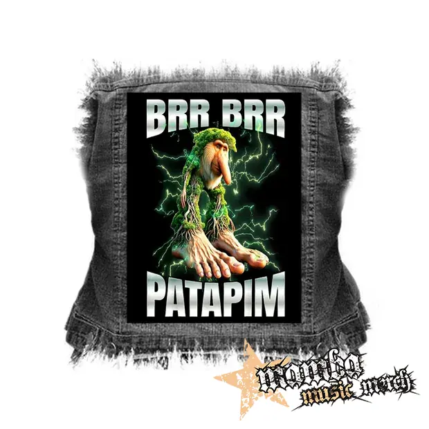 BRR BRR PATAPIM - chrbtová nášivka (36 x 27 cm)