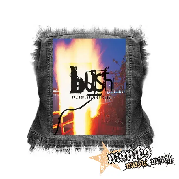 BUSH - Razorblade Suitcase - chrbtová nášivka (36 x 27 cm)