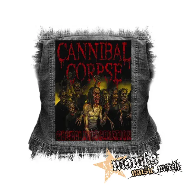 CANNIBAL CORPSE - Global Evisceration - chrbtová nášivka (36 x 27 cm)