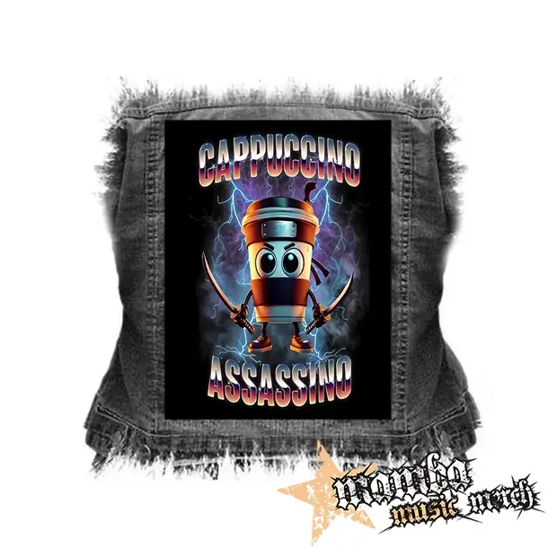CAPPUCCINO ASSASSINO - Poster Motive 6 - chrbtová nášivka (36 x 27 cm)