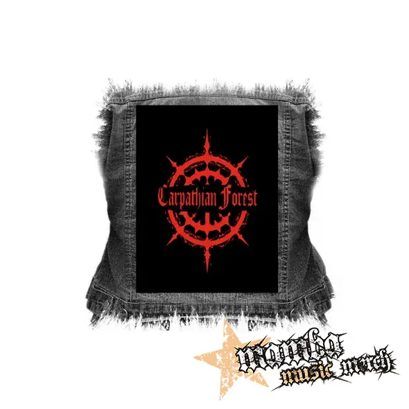 CARPATHIAN FOREST - Red Logo - chrbtová nášivka (36 x 27 cm)