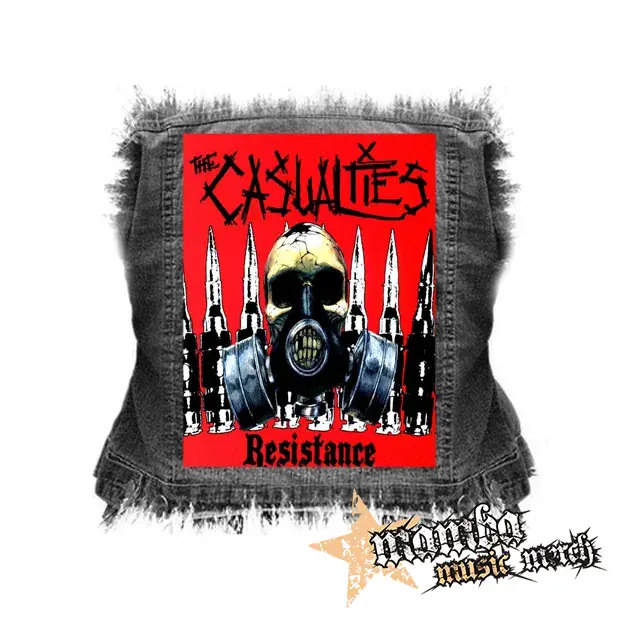 CASUALTIES - Resistance - chrbtová nášivka (36 x 27 cm)