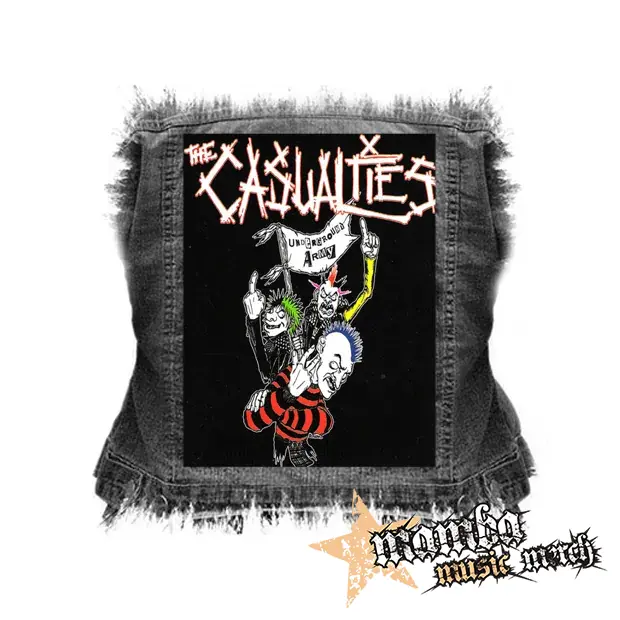 CASUALTIES - Underground Army - chrbtová nášivka (36 x 27 cm)