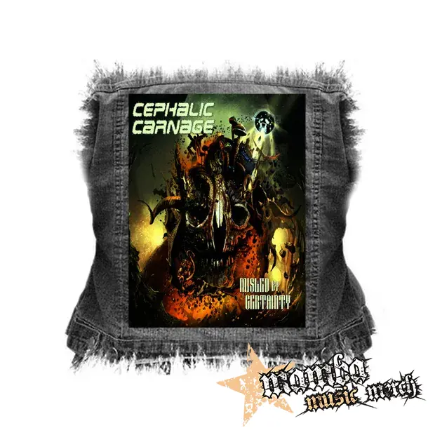 CEPHALIC CARNAGE - Misled by Certainty - chrbtová nášivka (36 x 27 cm)