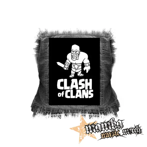 CLASH OF CLANS - Barbarian Logo - chrbtová nášivka (36 x 27 cm)