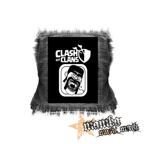 CLASH OF CLANS - Hungry Barbarian - chrbtová nášivka (36 x 27 cm)