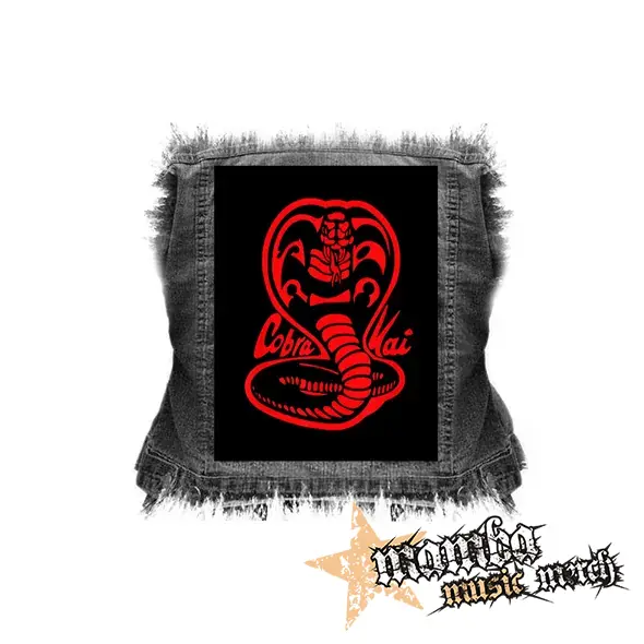 COBRA KAI - Red Cobra Logo - chrbtová nášivka (36 x 27 cm)