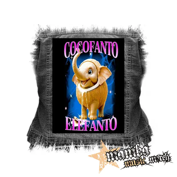 COCOFANTO ELEFANTO - chrbtová nášivka (36 x 27 cm)