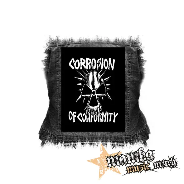 CORROSION OF CONFORMITY - Logo Skull - chrbtová nášivka (36 x 27 cm)