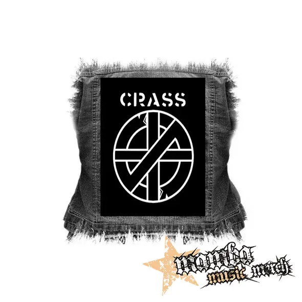 CRASS - Logo And Symbol Crest - chrbtová nášivka (36 x 27 cm)