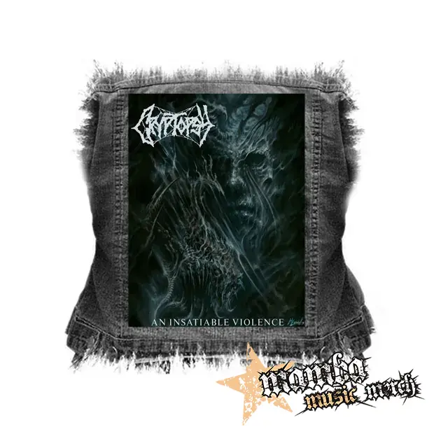 CRYPTOPSY - An Insatiable Violence - chrbtová nášivka (36 x 27 cm)