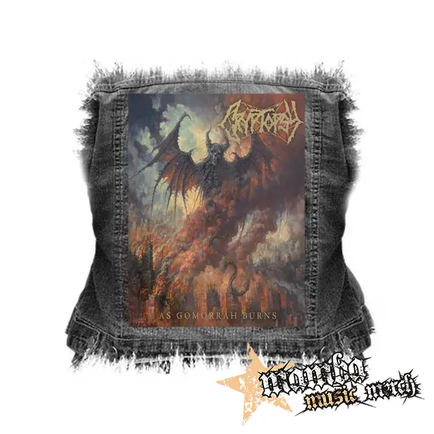 CRYPTOPSY- As Gomorrah Burns - chrbtová nášivka (36 x 27 cm)