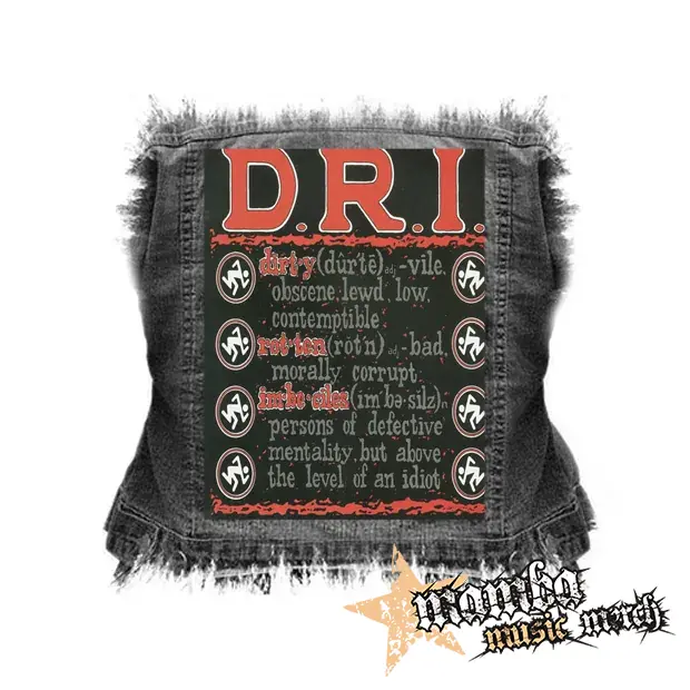 D.R.I. - Definition - chrbtová nášivka (36 x 27 cm)