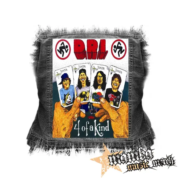 D.R.I. - Four of a Kind - chrbtová nášivka (36 x 27 cm)