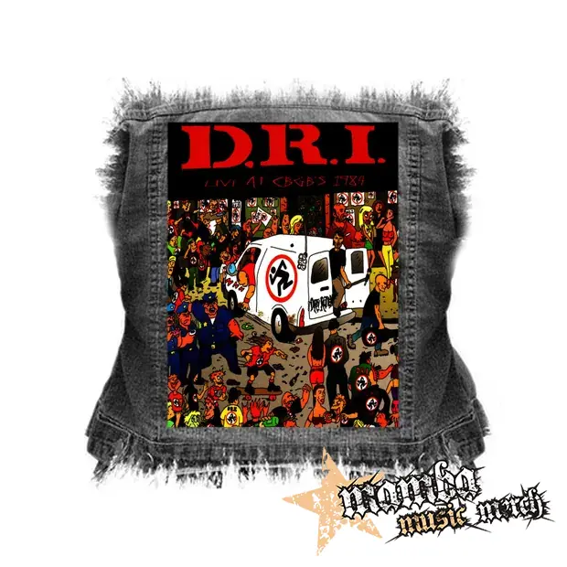 D.R.I. - Live at CBGB'S 1984 - chrbtová nášivka (36 x 27 cm)