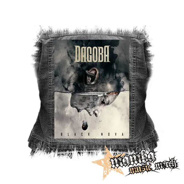 DAGOBA - Black Nova - chrbtová nášivka (36 x 27 cm)