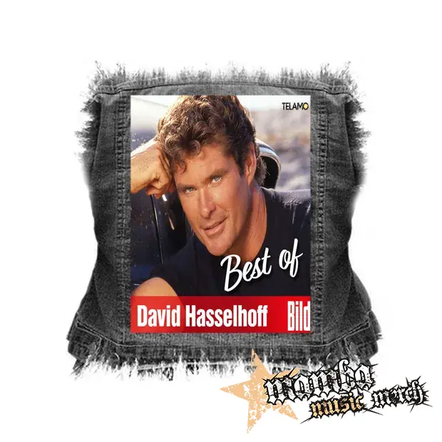 DAVID HASSELHOFF - BILD Best of - chrbtová nášivka (36 x 27 cm)