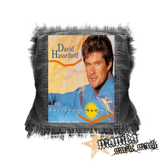 DAVID HASSELHOFF - Everybody Sunshine - chrbtová nášivka (36 x 27 cm)