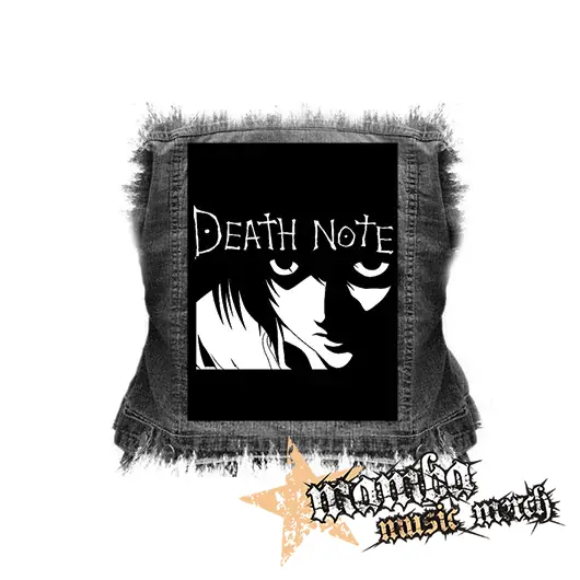 DEATH NOTE - Logo And Portrait - chrbtová nášivka (36 x 27 cm)