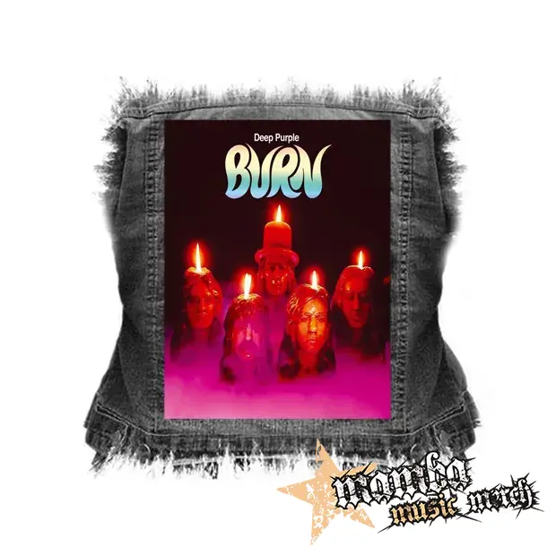 DEEP PURPLE - Burn - chrbtová nášivka (36 x 27 cm)