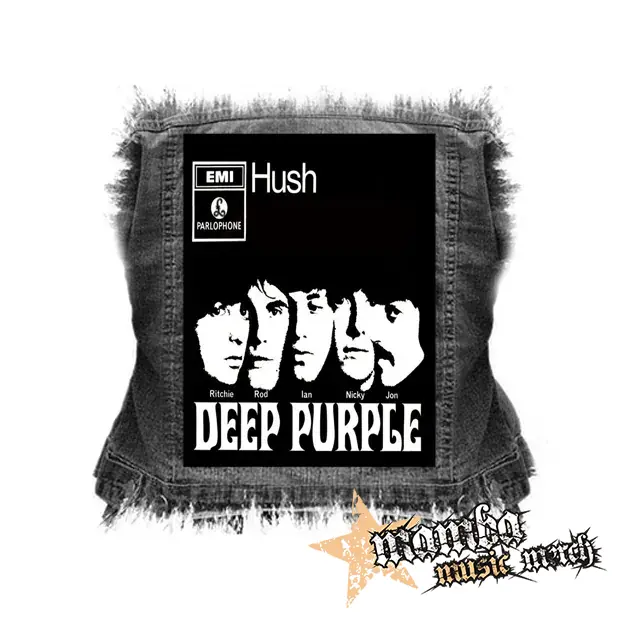 DEEP PURPLE - Hush - chrbtová nášivka (36 x 27 cm)