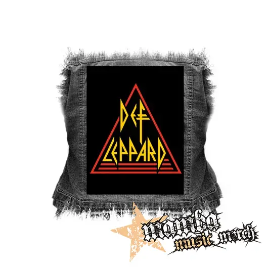 DEF LEPPARD - Color Logo - chrbtová nášivka (36 x 27 cm)
