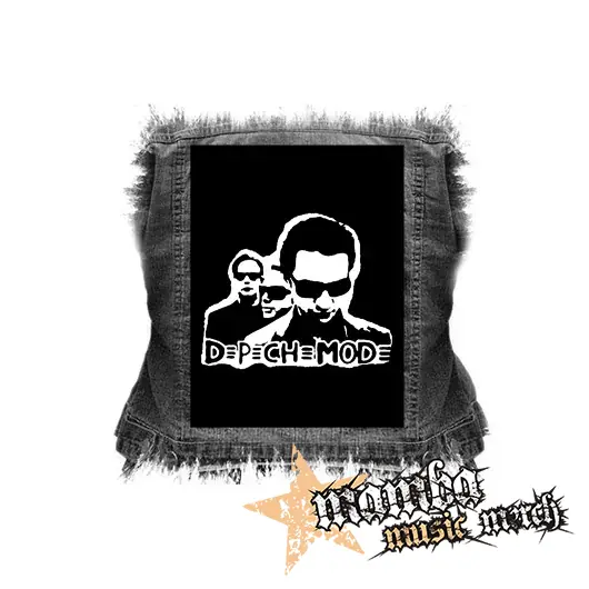 DEPECHE MODE - Logo & Band - chrbtová nášivka (36 x 27 cm)