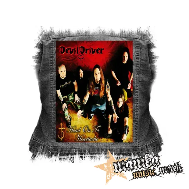 DEVILDRIVER - Head On To Heartache - chrbtová nášivka (36 x 27 cm)