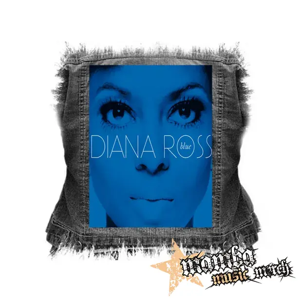 DIANA ROSS - Blue - chrbtová nášivka (36 x 27 cm)