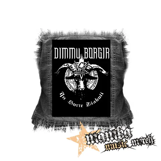 DIMMU BORGIR - In Sorte Diaboli NA ČIERNE - chrbtová nášivka (36 x 27 cm)