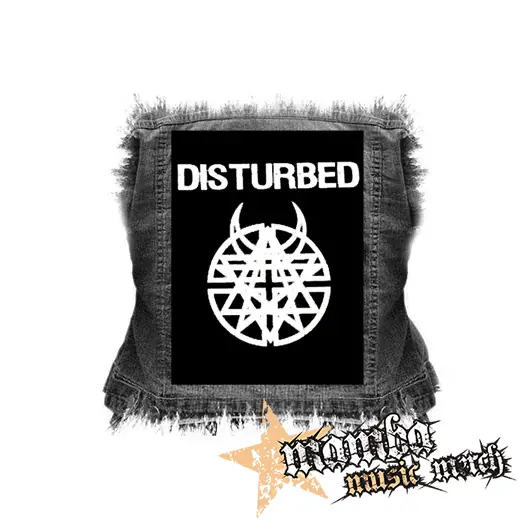 DISTURBED - Logo - chrbtová nášivka (36 x 27 cm)
